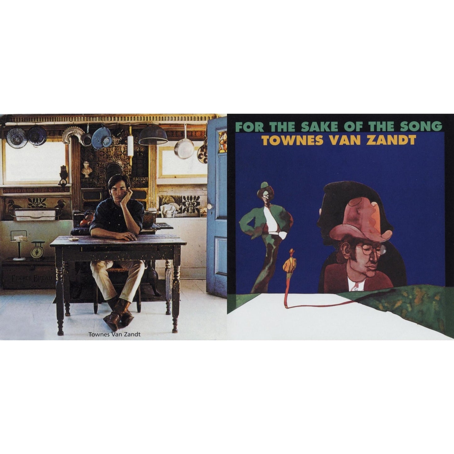 Townes Van Zandt - Townes Van Zandt & For The Sake Of The Song - LP Vinyl Bundle