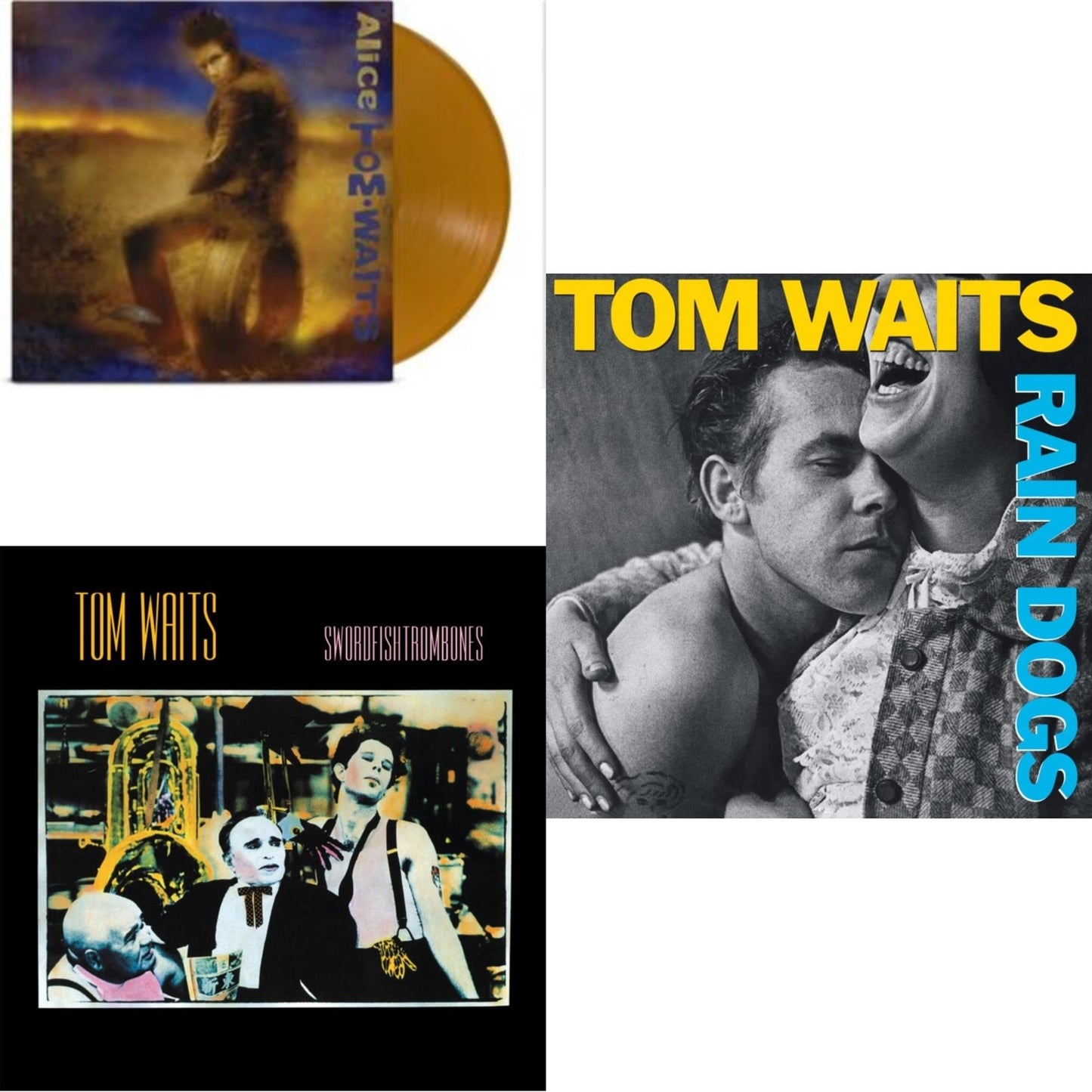 Tom Waits - Alice & Swordfishtrombones (Remaster) & Rain Dogs (Remaster) - LP Vinyl Bundle