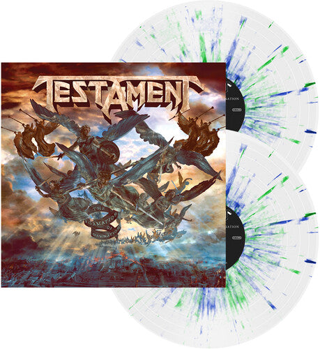 Testament The Formation of Damnation Limited Edition, White w Blue & Green Splatter 2 Lp's Vinyl Record