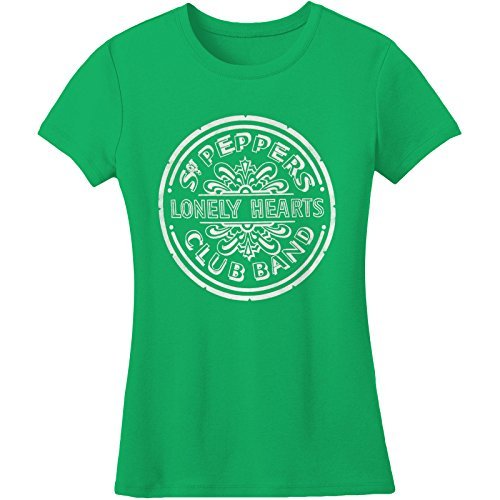 The Beatles Beatles Women'S Sgt Pepper Girls Jr Medium Green Mens T Shirt Officially Licensed