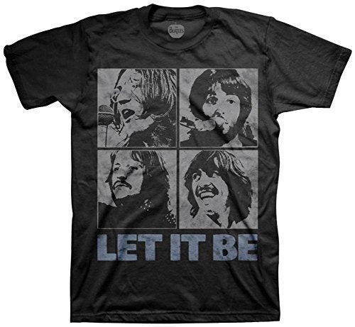 The Beatles Men'S Beatles Let It Be T-Shirt ,Black , Medium Mens T Shirt Officially Licensed