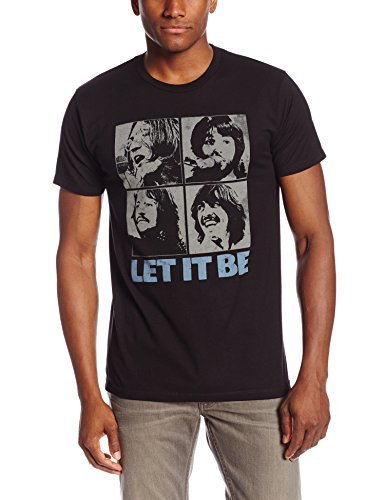 The Beatles Men'S Beatles Let It Be T-Shirt,Black,Xx-Large Mens T Shirt Officially Licensed