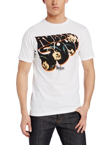 The Beatles Men'S The Beatles Rubber Soul T-Shirt, White, Large Mens T Shirt Officially Licensed