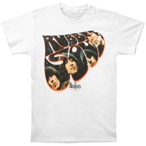 The Beatles Men'S The Beatles Rubber Soul T-Shirt, White, Small Mens T Shirt Officially Licensed