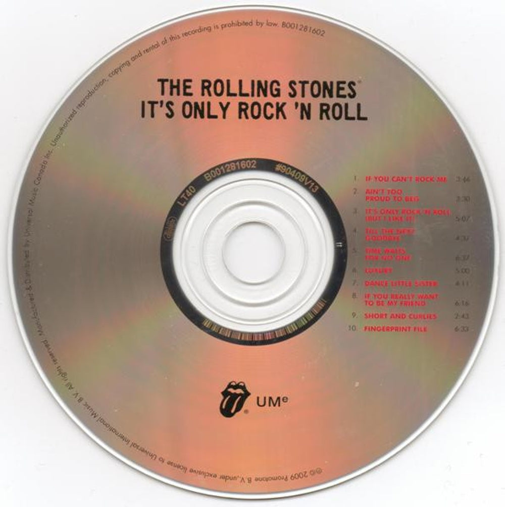 The Rolling Stones – It's Only Rock N Roll Music CD
