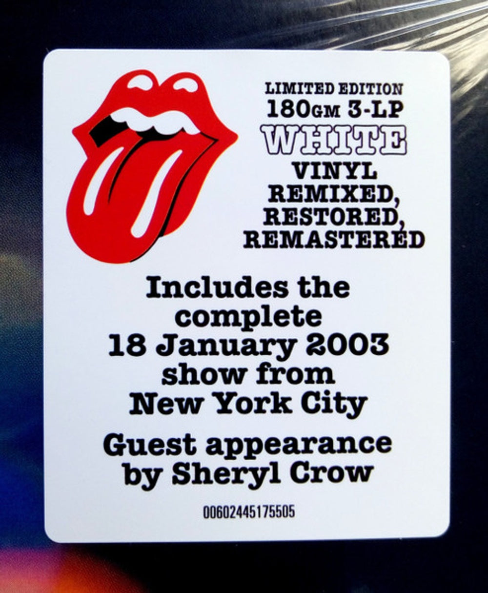 The Rolling Stones – Licked Live In NYC (Limited Edition White 3-LP Vinyl) Vinyl Record