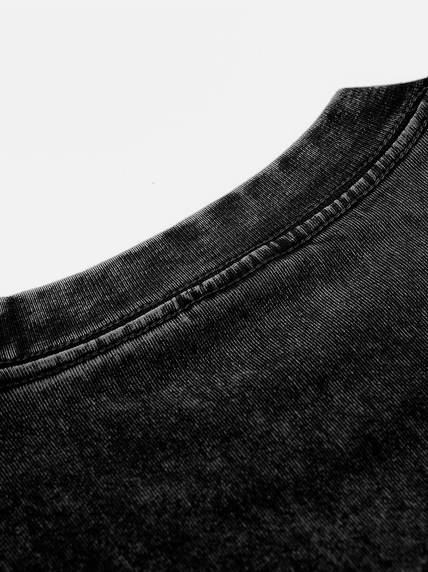 The Boondocks - Huey Khaled Acid Wash Oversize Black Mens T Shirt