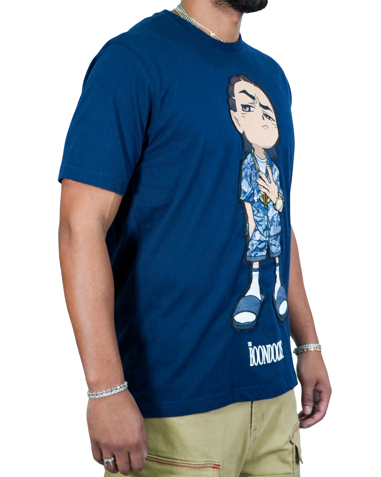 The Boondocks Riley Chill Guy Navy Mens T Shirt