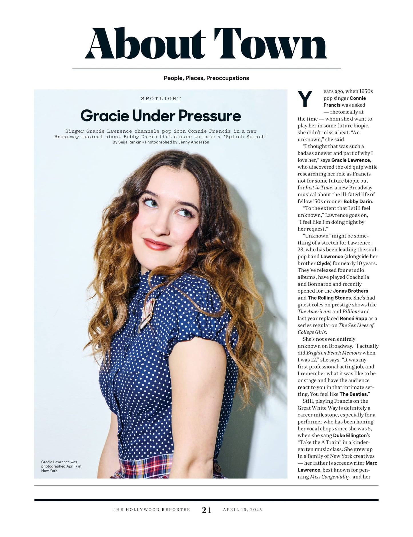 The Hollywood Reporter - 25.04.16 Edition: Tina Fey Returns, Justin Bieber’s Faith Crisis, Minecraft Mess, Gracie Lawrence, Seth Rogen, Hollywood's Tariff Fears, David Blaine’s Bold New Act & More!