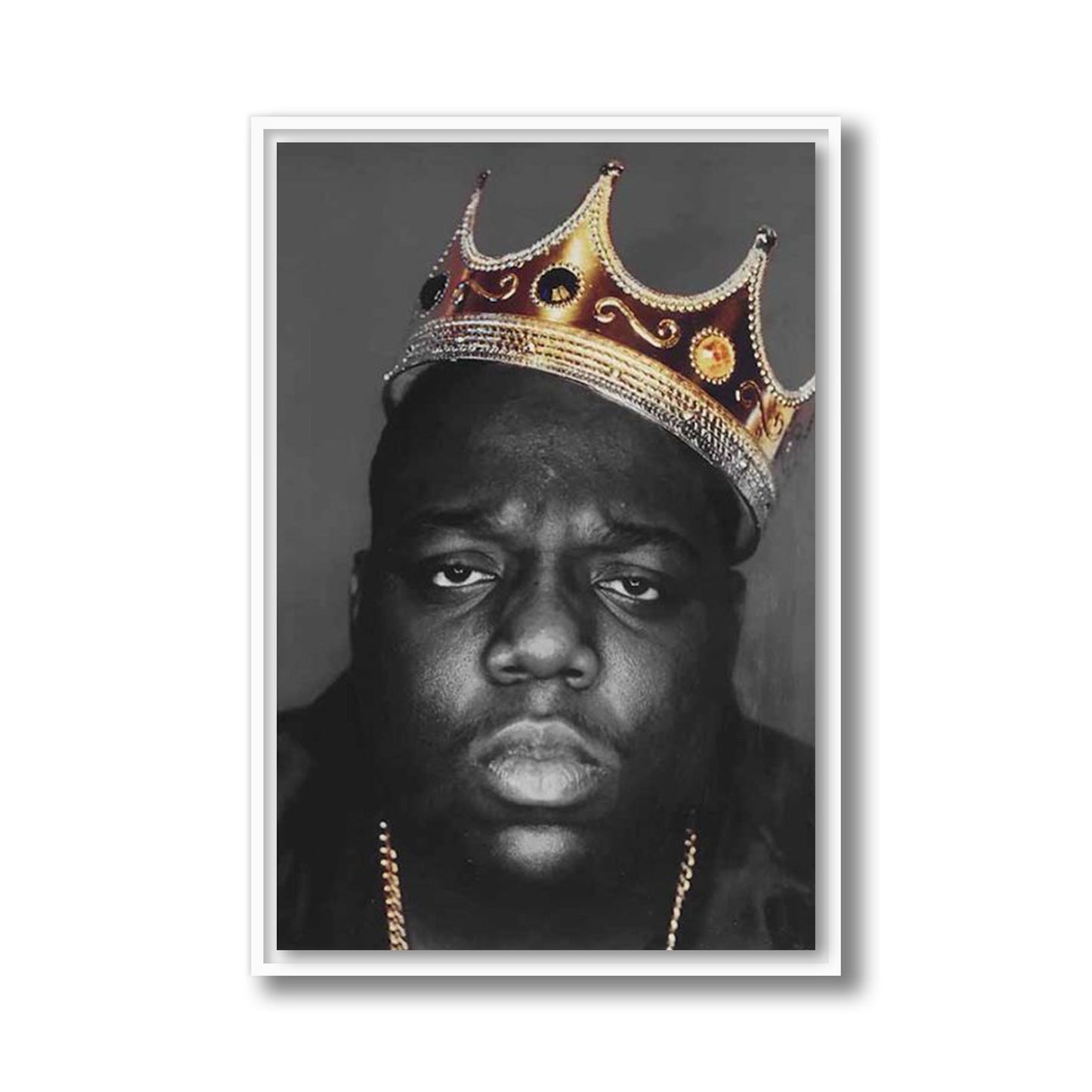 The Notorious B.I.G. With Crown Framed Poster
