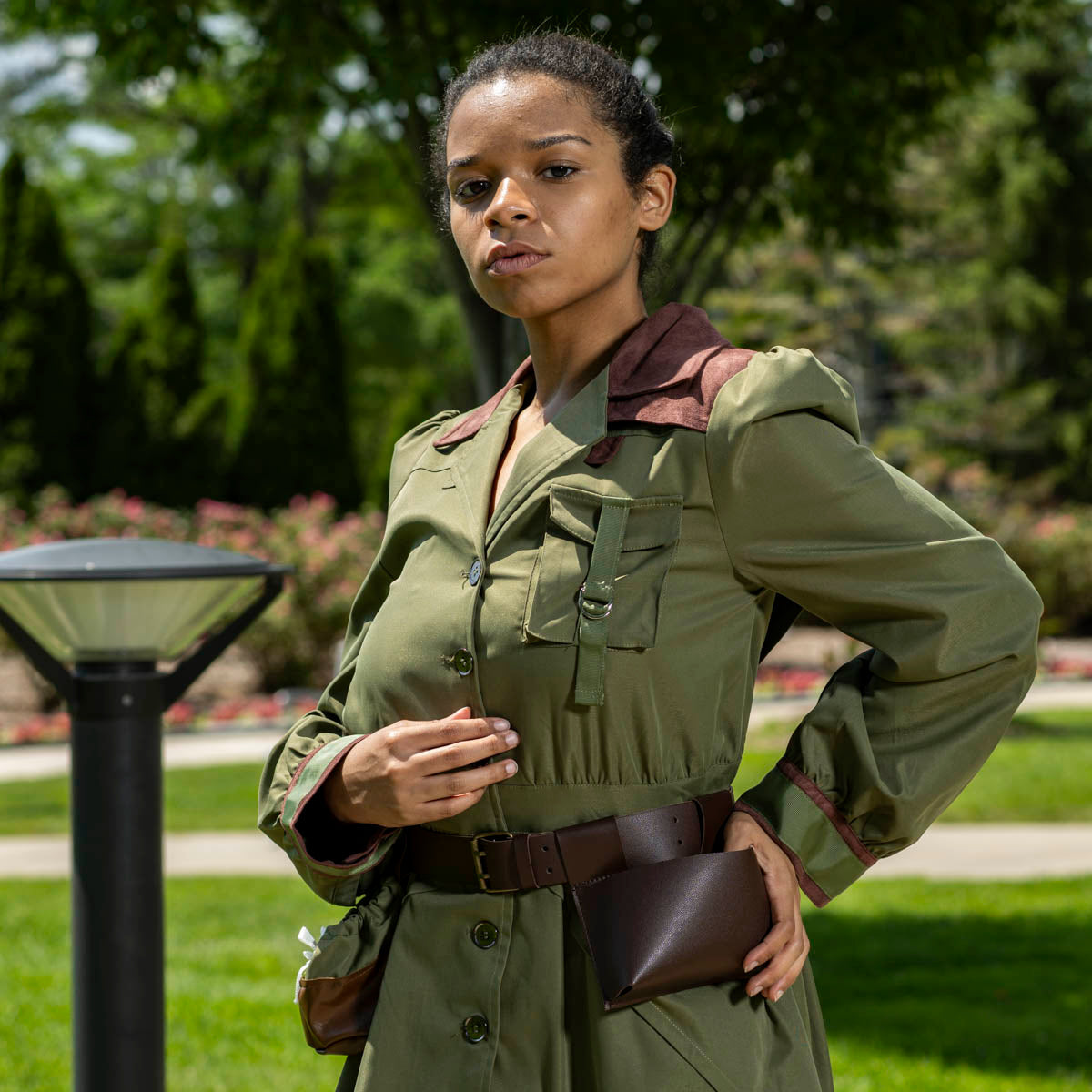 Women's Miss Trunchbull Dress Coat Jacket and Belt Halloween Costume Cosplay