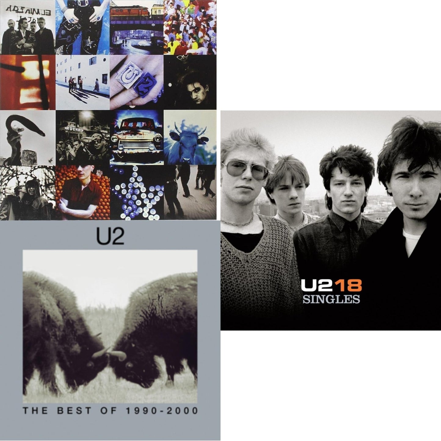 U2 - U218 Singles & Achtung Baby (180G/2 LP) & Best Of 1990-2000 (2LP)