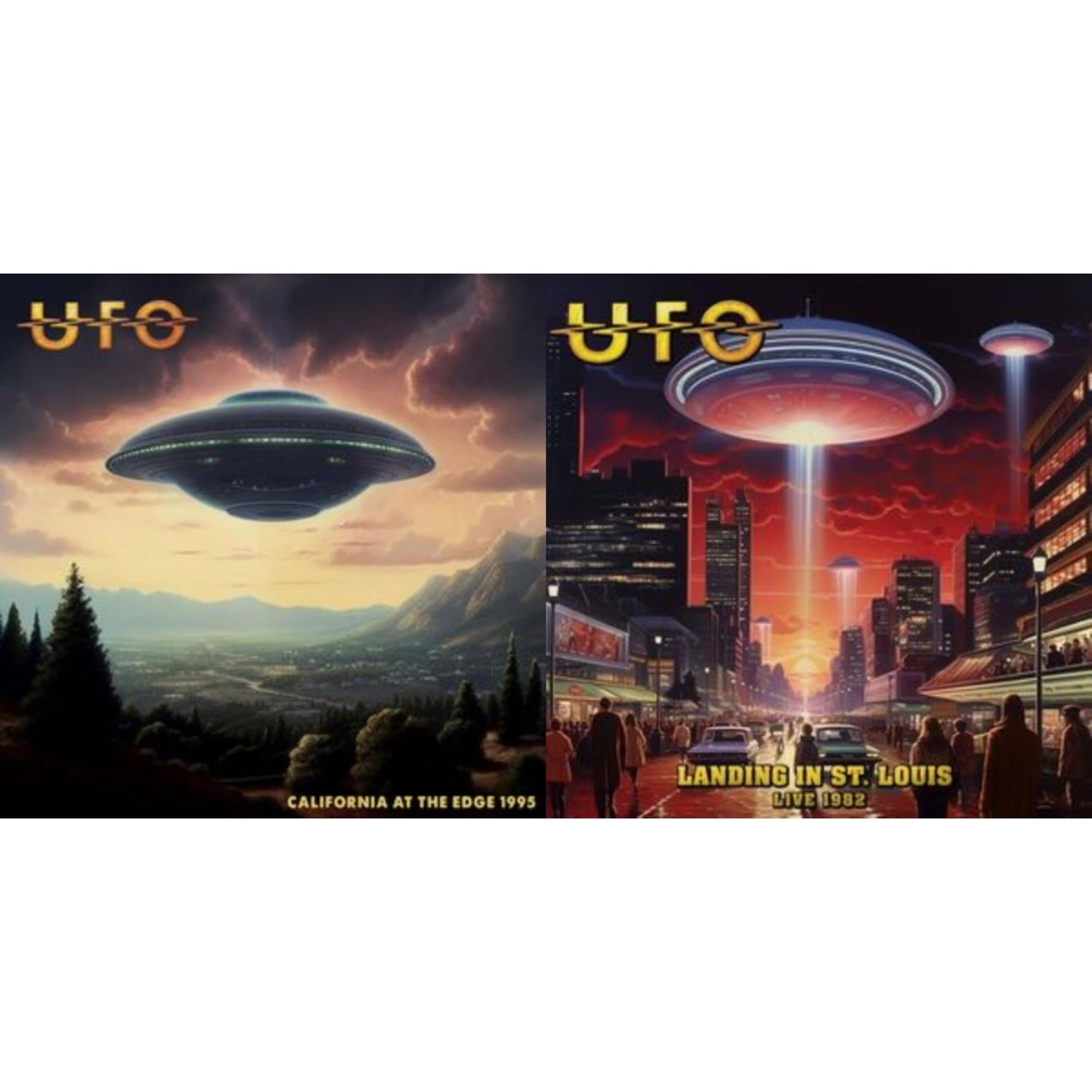 Ufo - California At The Edge 1995 (Red Vinyl/2LP) & Landing In St. Louis - Live 1982 (Gold Vinyl/2LP)