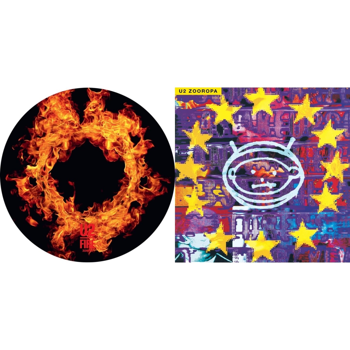 U2 - Fire (40Th Anniversary Edition/Picture Disc) & Zooropa (Transparent Yellow/2LP)