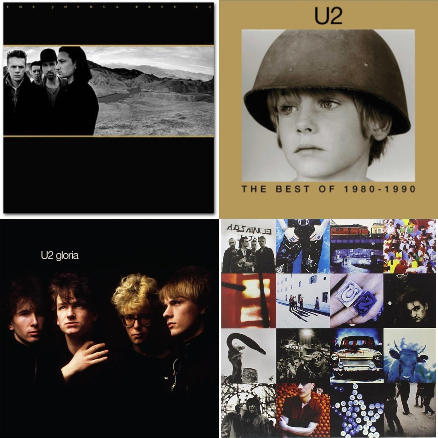 U2 - Gloria (40Th Anniversary/180G/Transparent Yellow LP Vinyl) & Joshua Tree & Achtung Baby (180G/2 LP) & Best Of 1980-1990 (180G/2 LP)