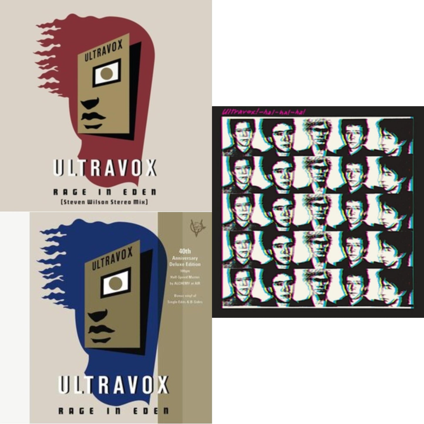 Ultravox - Rage In Eden (40Th Anniversary/Half-Speed Master) & Rage In Eden (Steven Wilson Stereo Mix) (2LP) & Ha Ha Ha