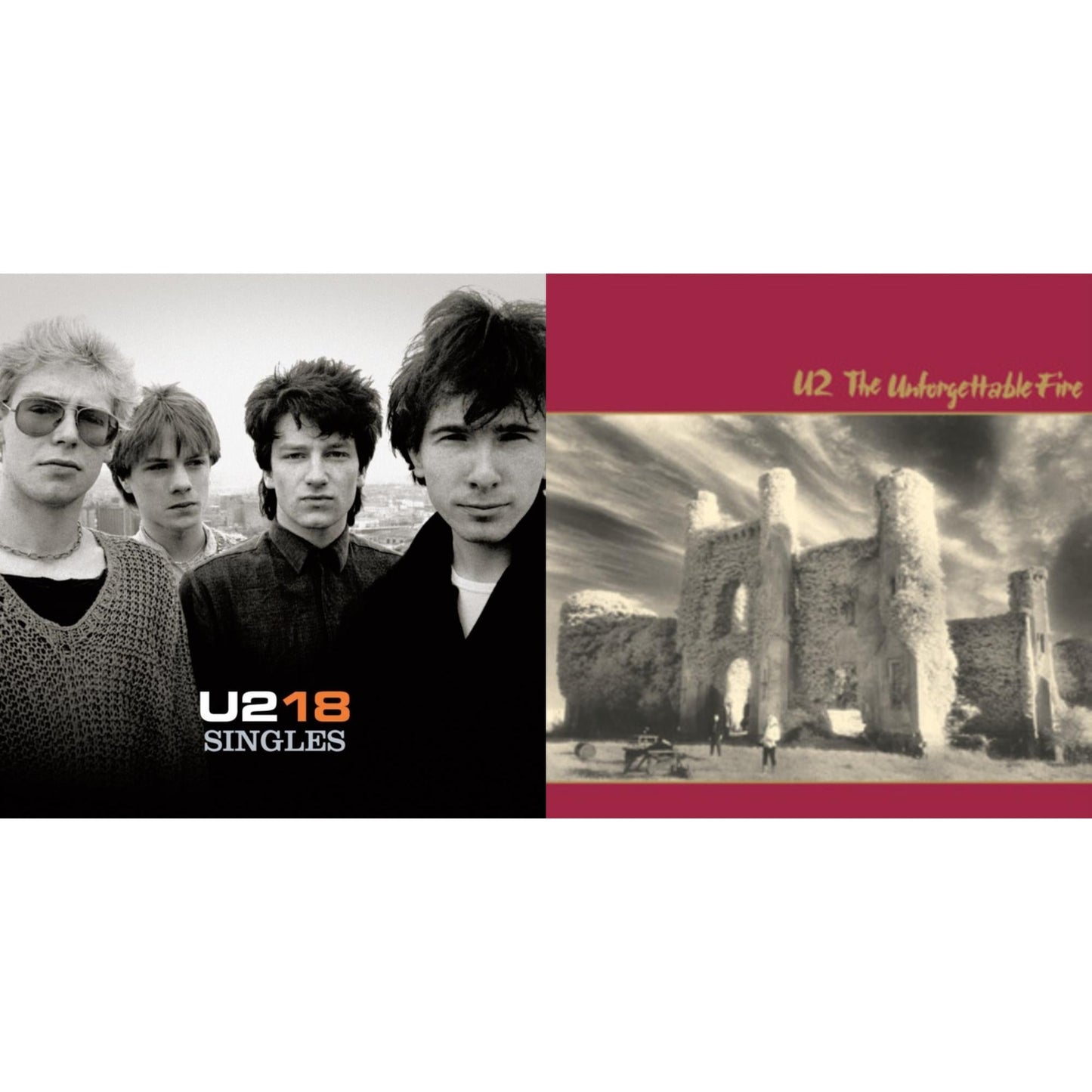 U2 - U218 Singles & Unforgettable Fire - LP Vinyl Bundle