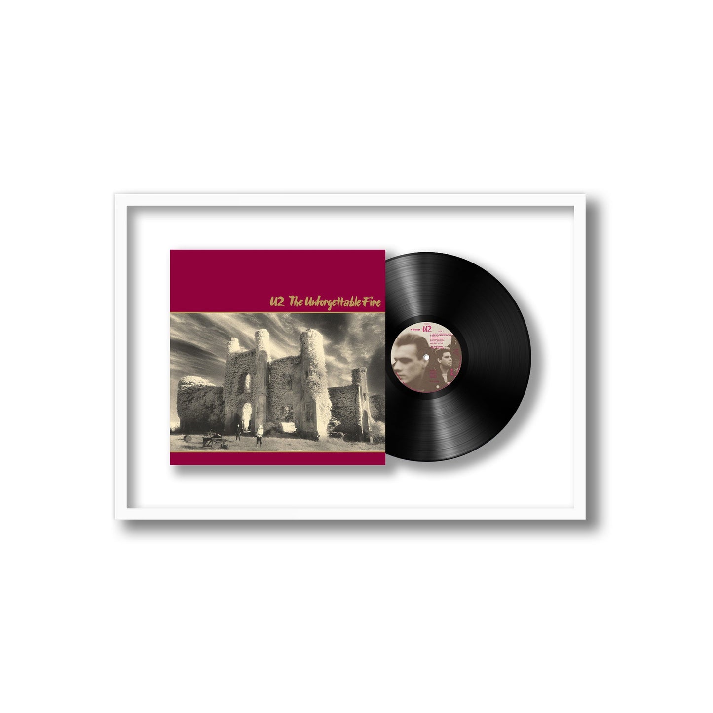 U2 The Unforgettable Fire Framed Vinyl Record