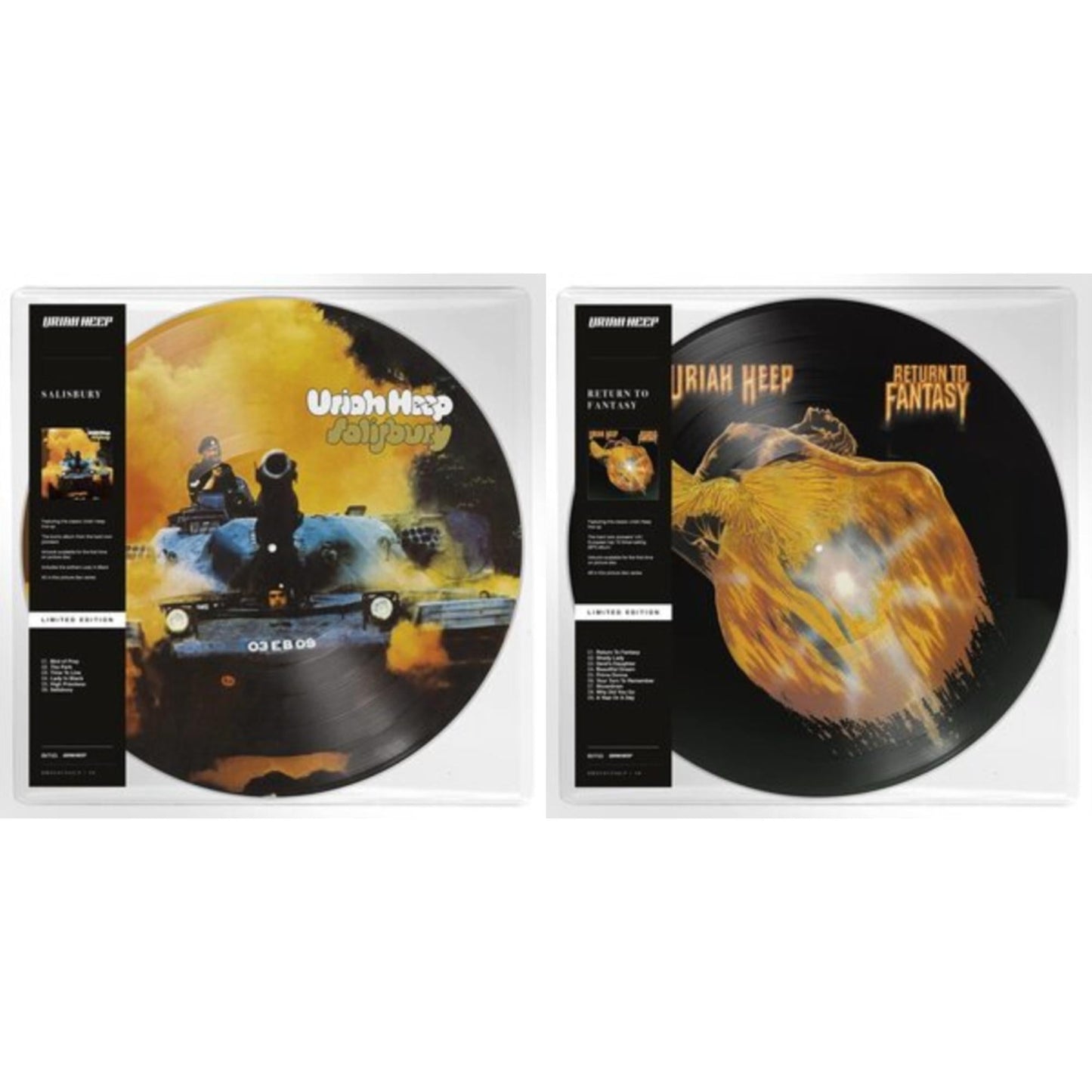 Uriah Heep - Salisbury (Picture Disc) & Return To Fantasy - LP Vinyl Bundle