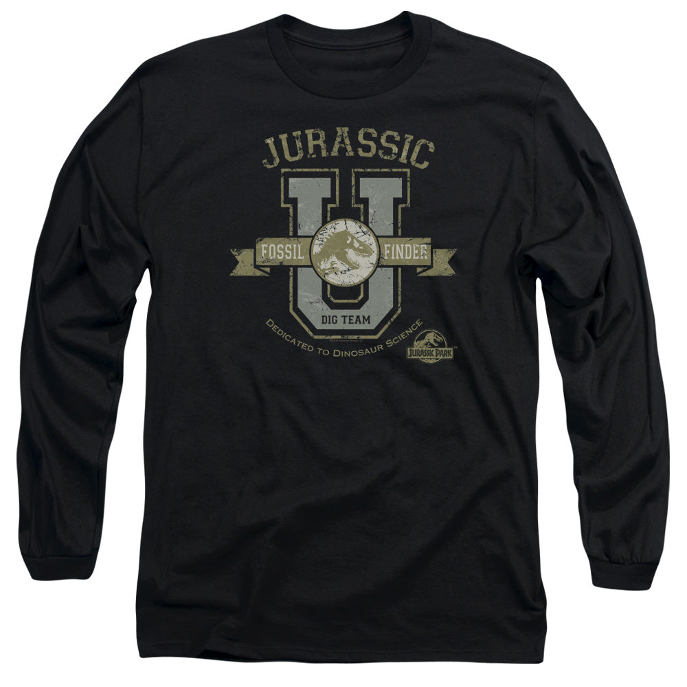 Jurassic Park Jurassic U Mens Long Sleeve Shirt Black Officially Licensed