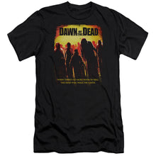 Load image into Gallery viewer, Dawn Of The Dead Title Premium Bella Canvas Slim Fit Mens T Shirt Black