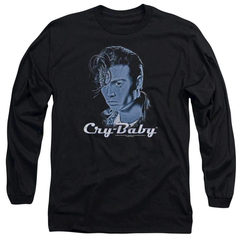 Cry Baby King Cry Baby Mens Long Sleeve Shirt Black Officially Licensed