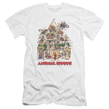 Load image into Gallery viewer, Animal House Poster Art Premium Bella Canvas Slim Fit Mens T Shirt White