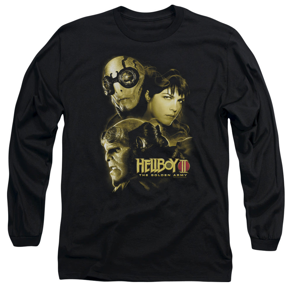 Hellboy Ii Ungodly Creatures Mens Long Sleeve Shirt Black Officially Licensed Officially Licensed