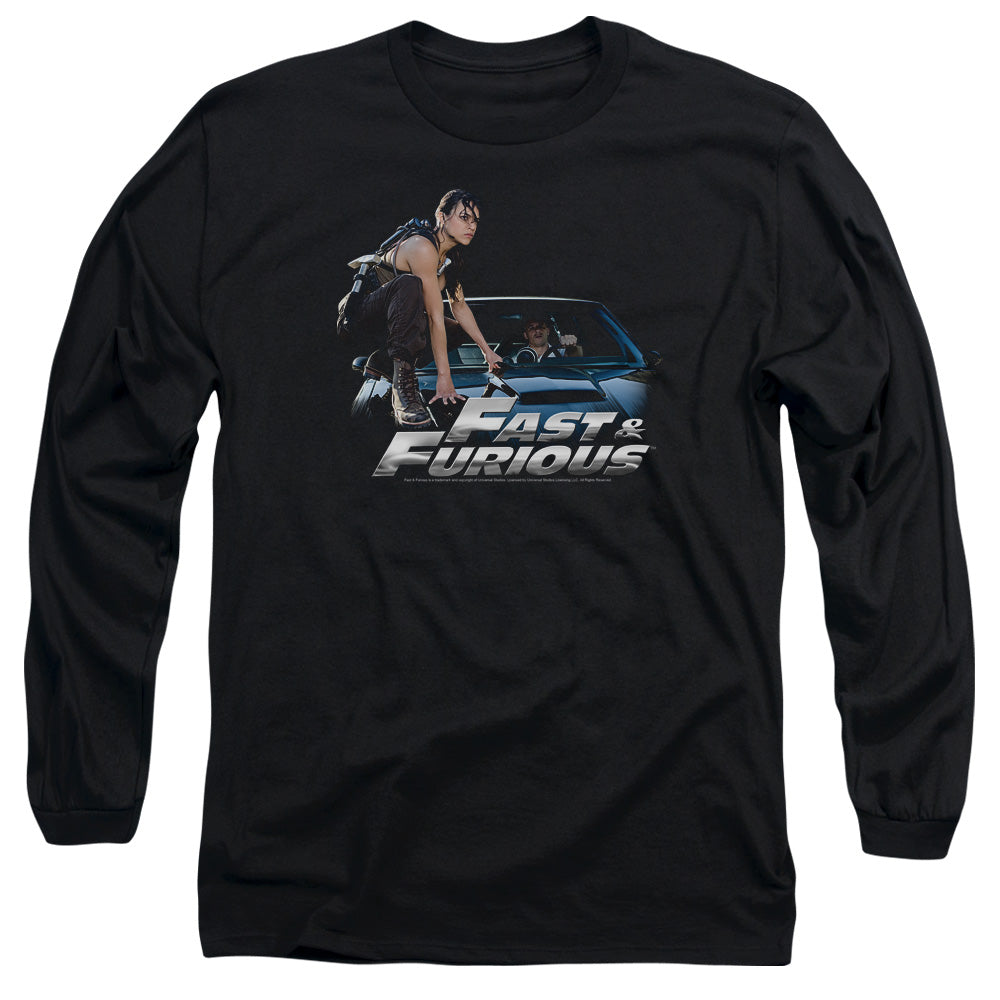 Fast And The Furious Car Ride Mens Long Sleeve Shirt Black Officially Licensed Officially Licensed