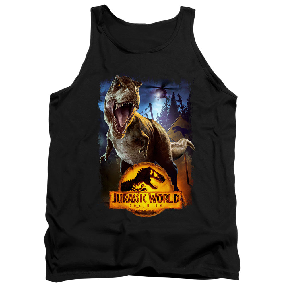 Jurassic World No More Fences Mens Tank Top Shirt Black Officially Licensed