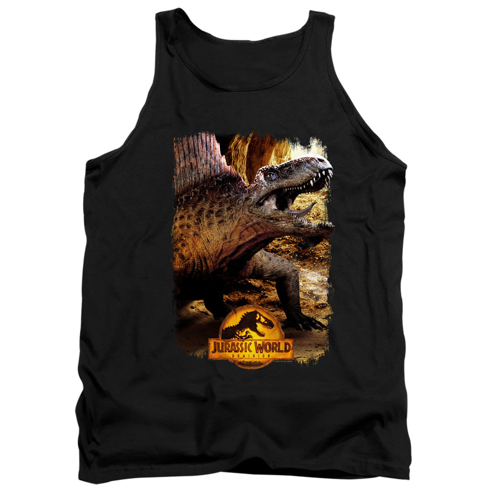Jurassic World Dimetrodon Beauty Shot Mens Tank Top Shirt Black Officially Licensed