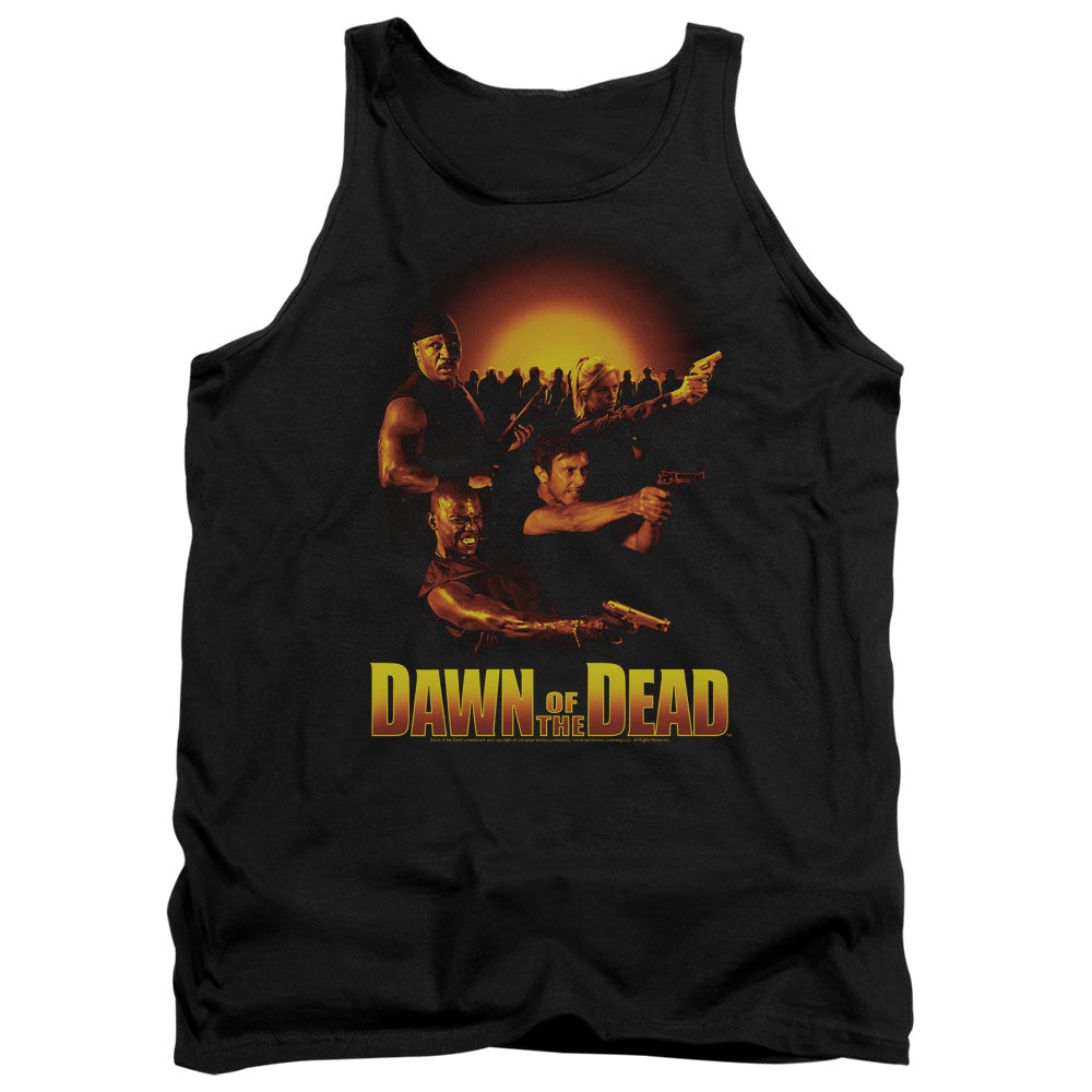 Dawn Of The Dead Dawn Collage Mens Tank Top Shirt Black Black Officially Licensed