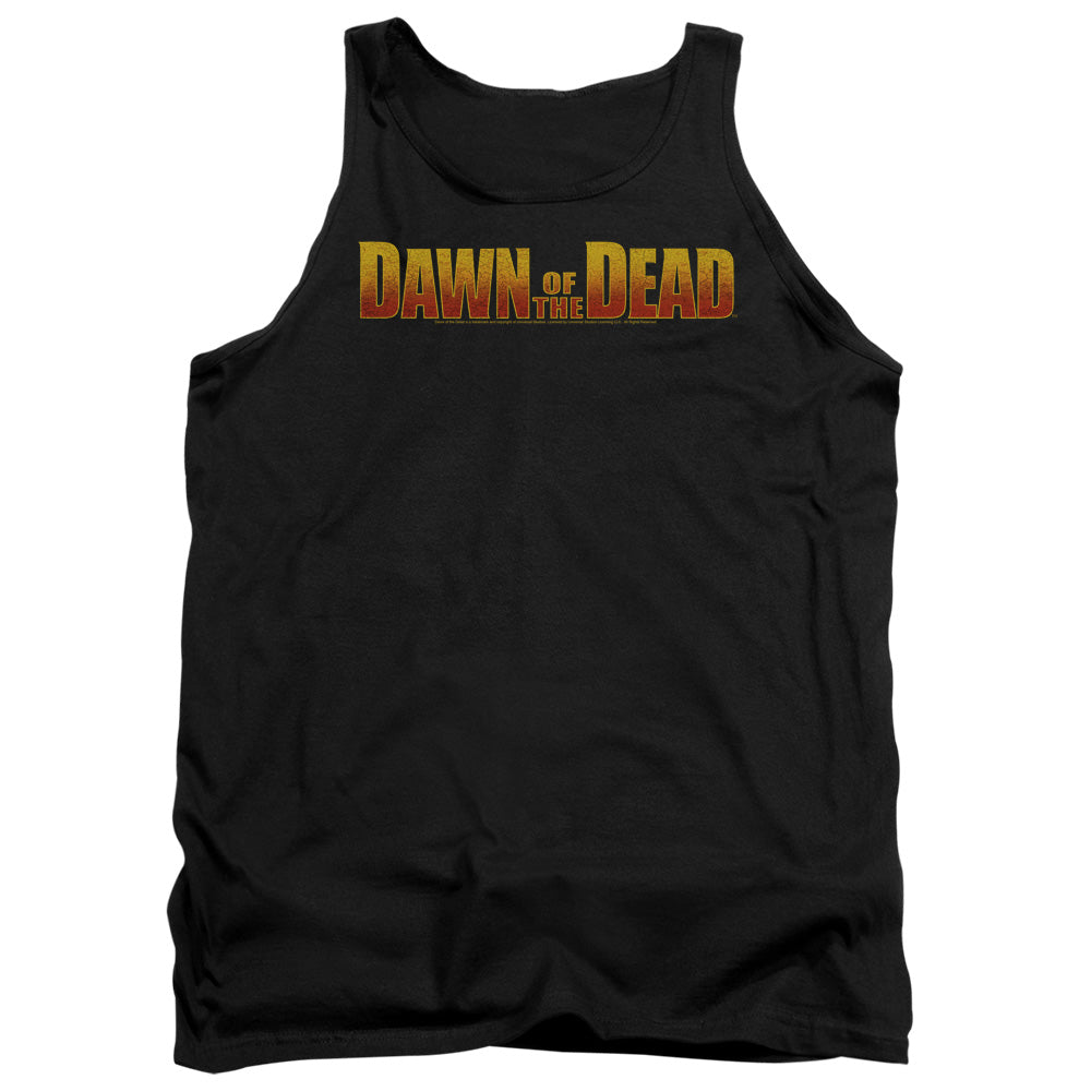 Dawn Of The Dead Dawn Logo Mens Tank Top Shirt Black Black Officially Licensed