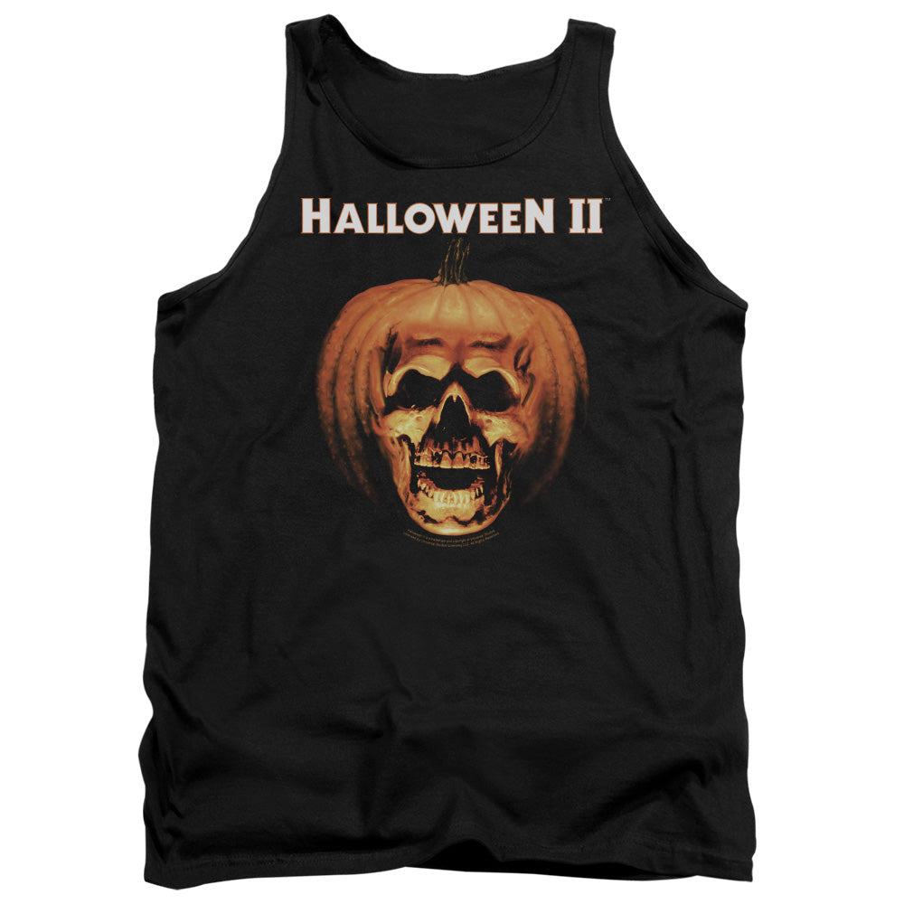 Halloween Ii Pumpkin Shell Mens Tank Top Shirt Black Black Officially Licensed