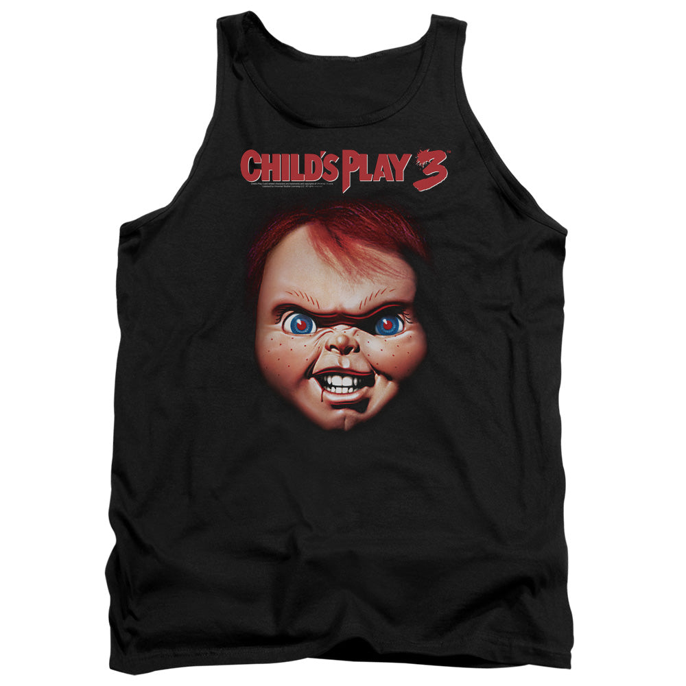Childs Play 3 Chucky Mens Tank Top Shirt Black Black Officially Licensed