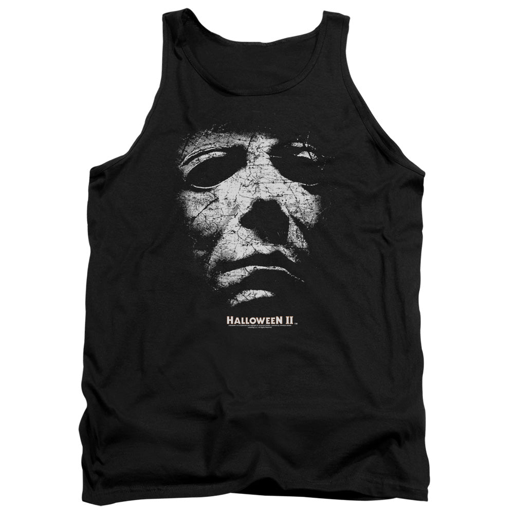 Halloween Ii Mask Mens Tank Top Shirt Black Black Officially Licensed