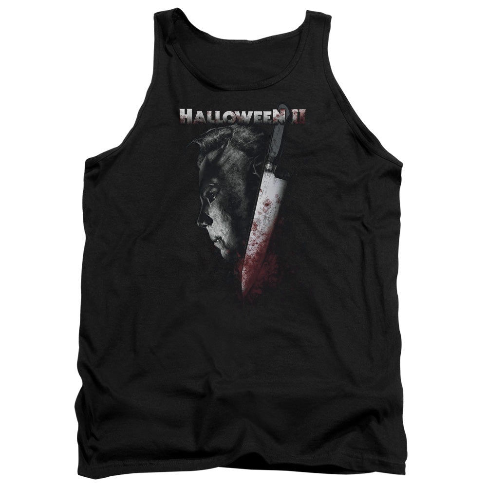 Halloween Ii Cold Gaze Mens Tank Top Shirt Black Black Officially Licensed