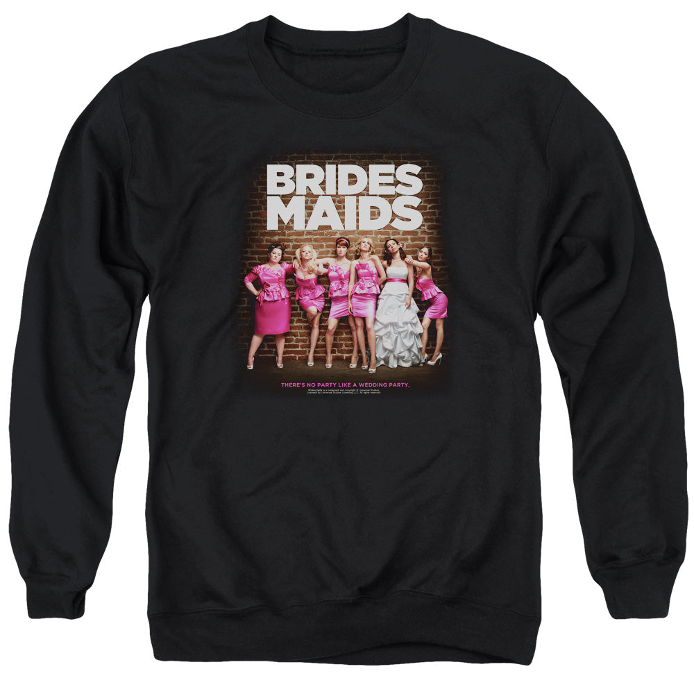Bridesmaids Poster Mens Crewneck Sweatshirt Black Officially Licensed