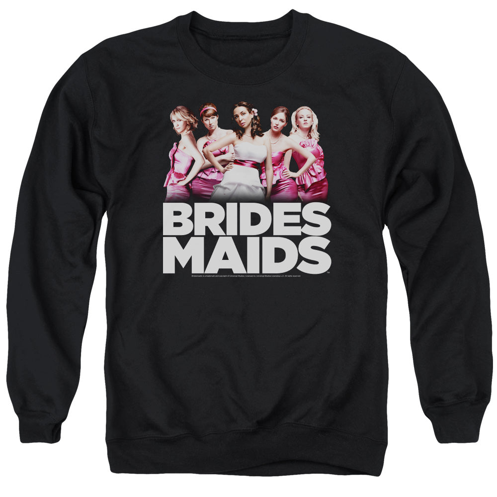 Bridesmaids Maids Mens Crewneck Sweatshirt Black Officially Licensed