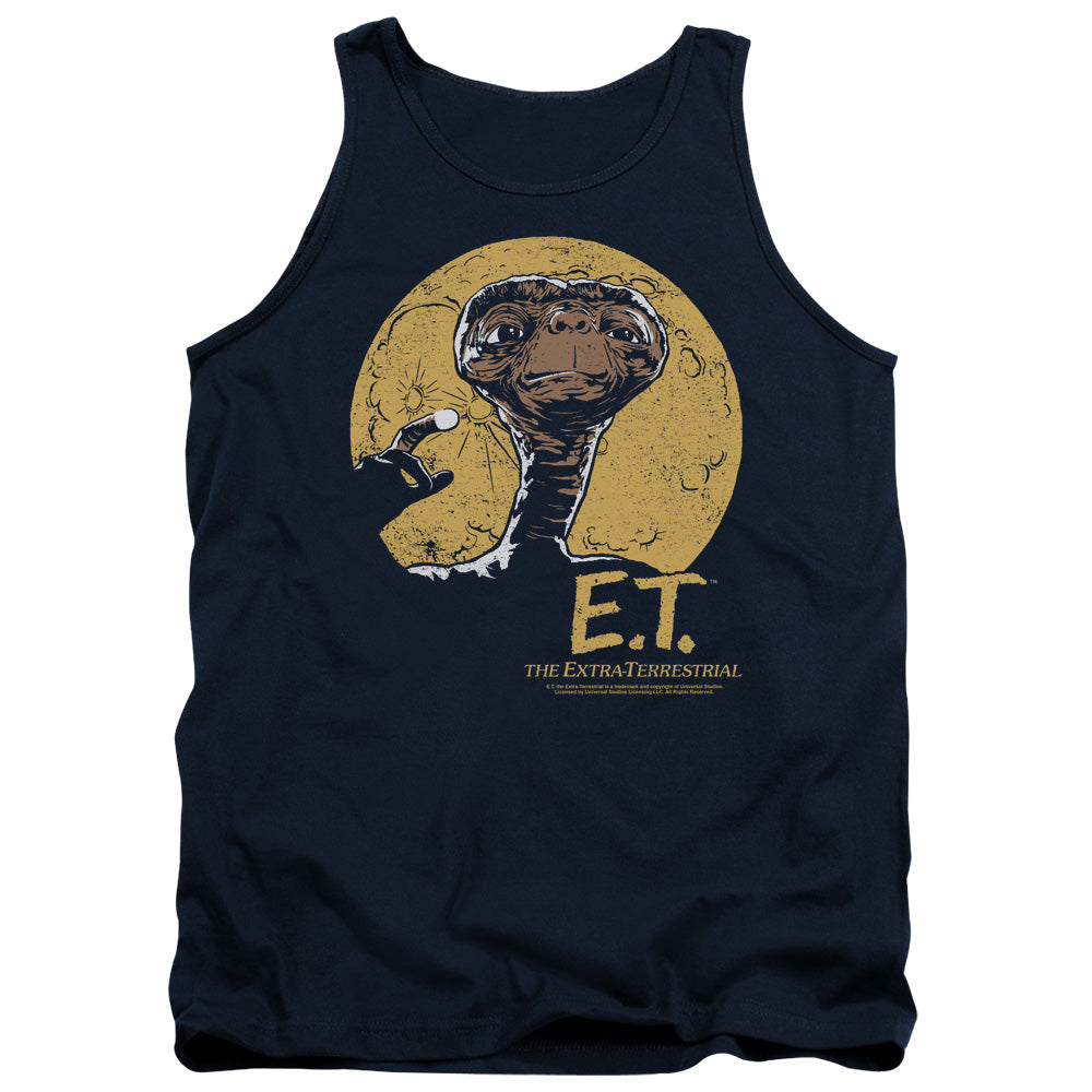 Et Moon Frame Mens Tank Top Shirt Navy Navy Officially Licensed