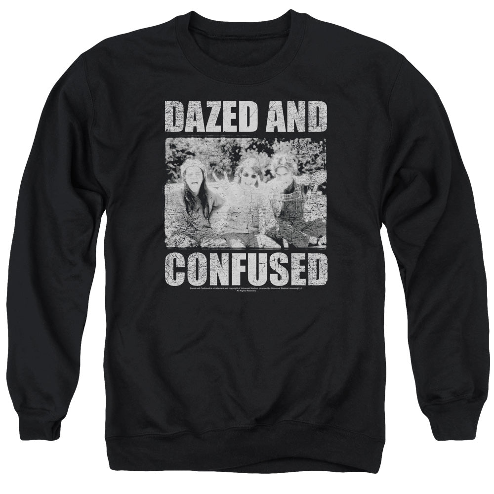 Dazed And Confused Rock On Mens Crewneck Sweatshirt Black Officially Licensed