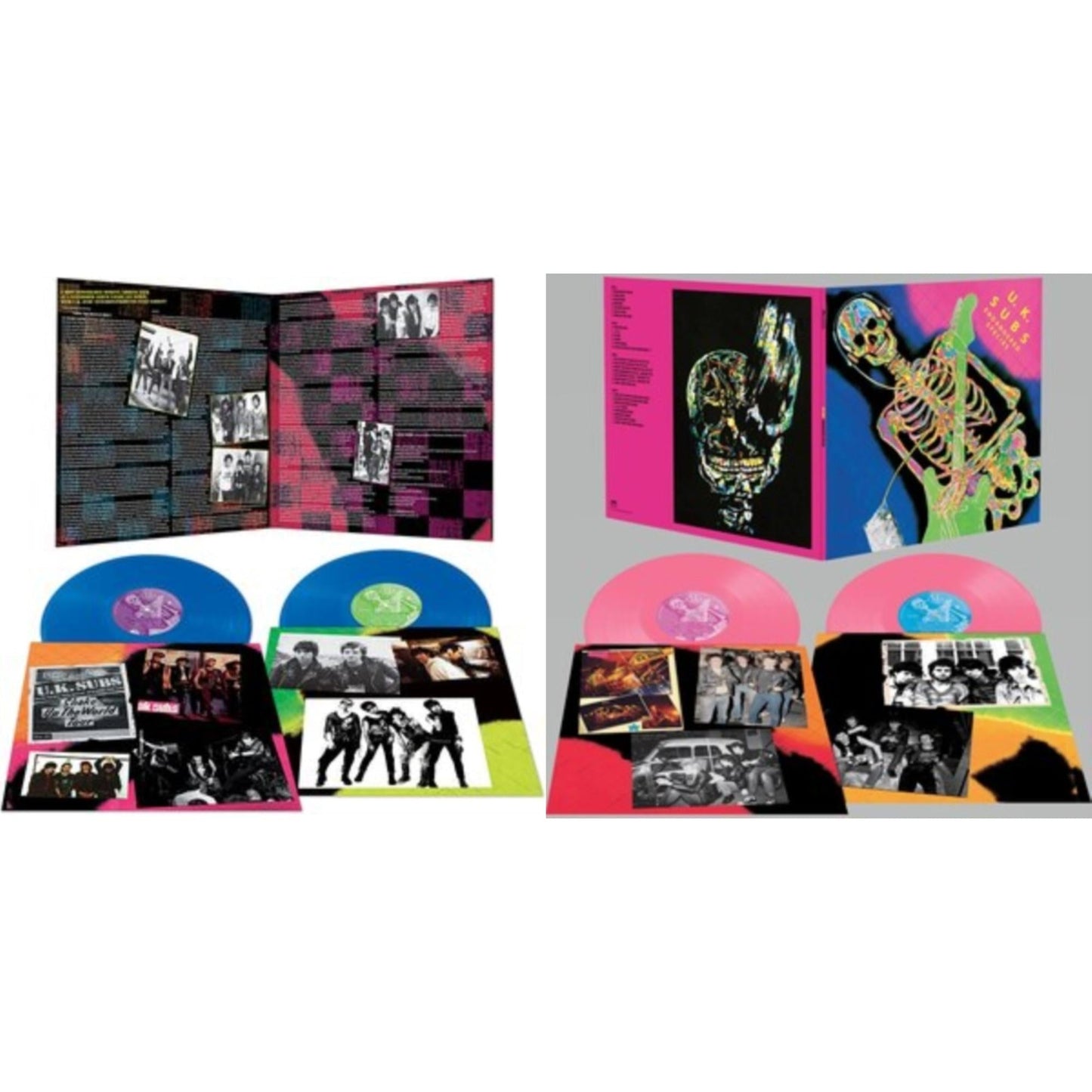 Uk Subs - Endangered Species (Translucent Blue LP Vinyl) & Endangered Species (Pink Vinyl/2LP)