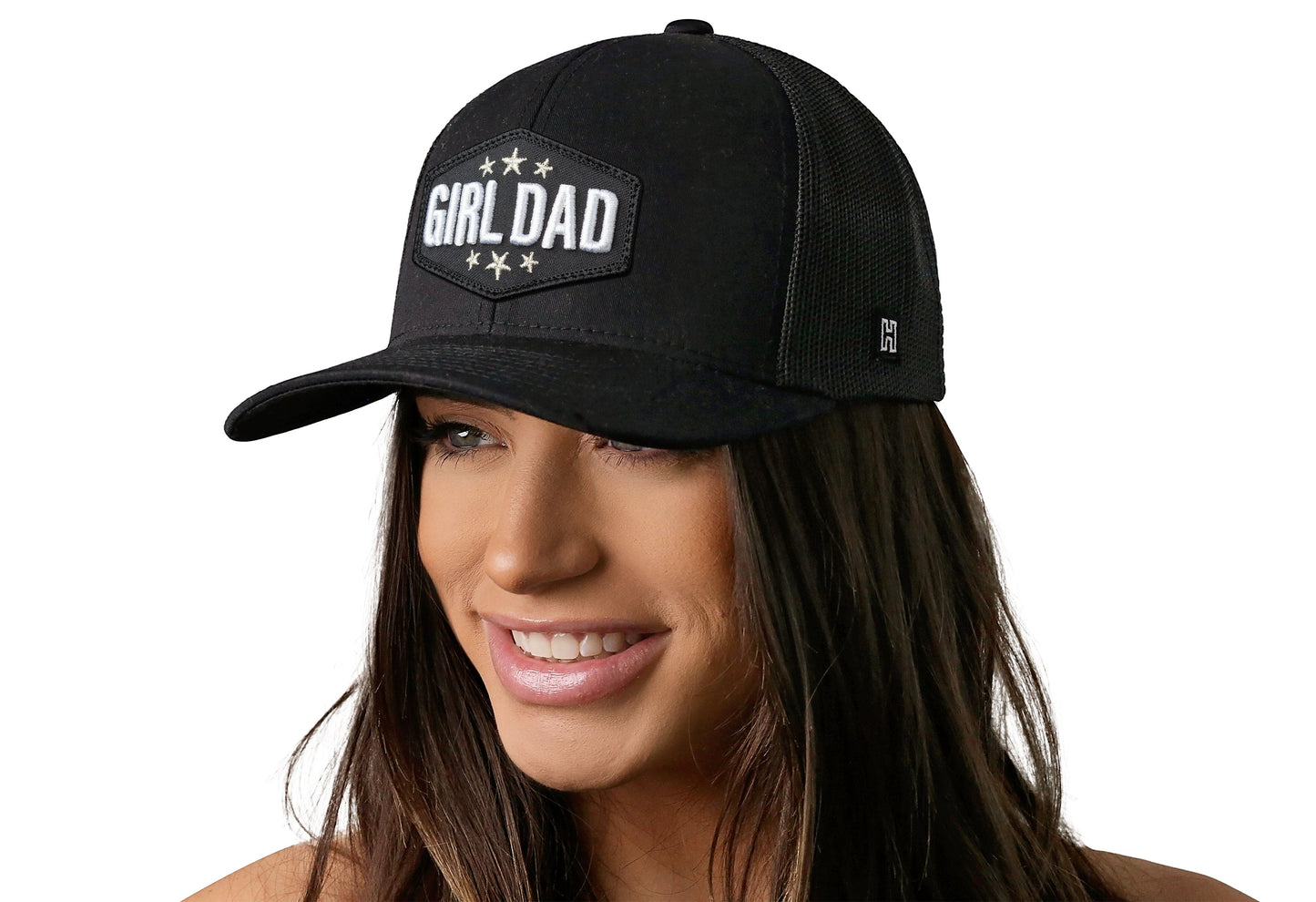 Girl Dad Trucker Hat | Black Snapback