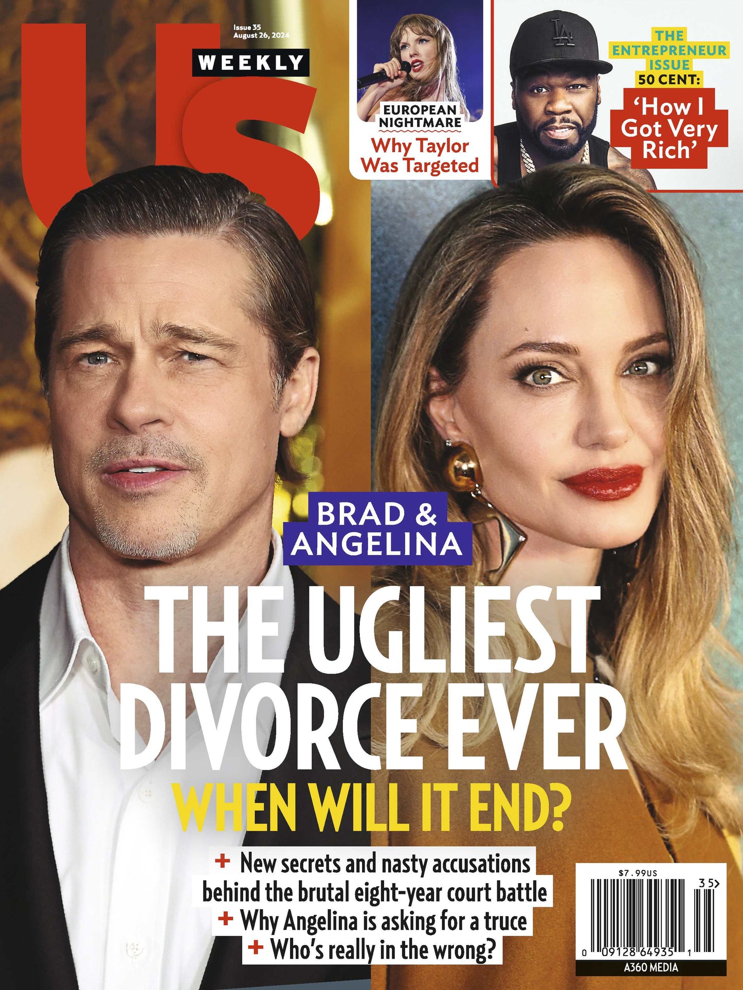 Us Weekly - 08.26.24 Brad and Angelina The Ugliest Divorce Ever