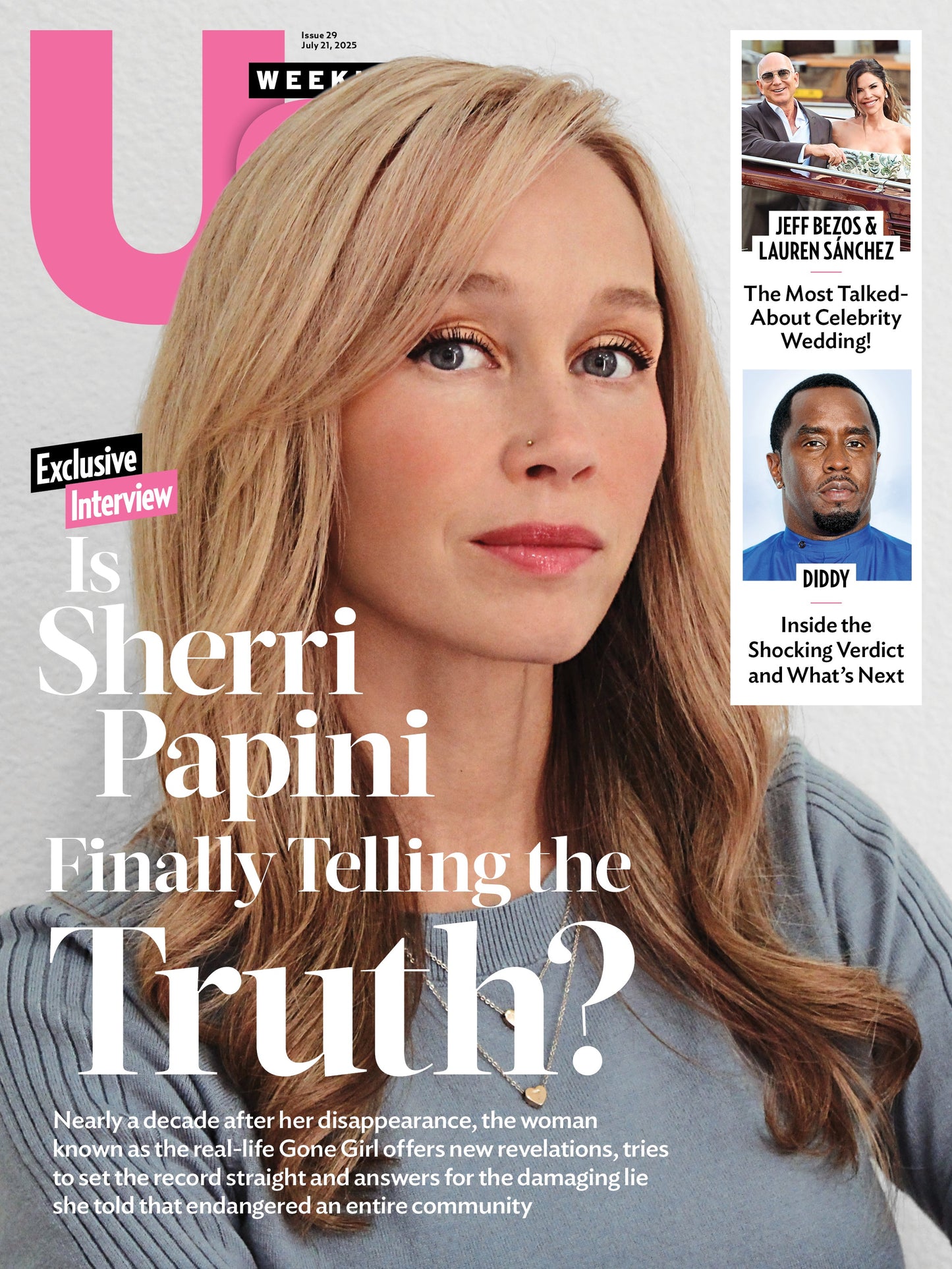 Us Weekly - 07.21.25: Inside The Wedding Of The Decade, Stunning Wedding Details, The Blowout Pajama Party, The Outfit Changes, Sherri Papini's Exclusive Interview, Diddy Trial Updates & More!