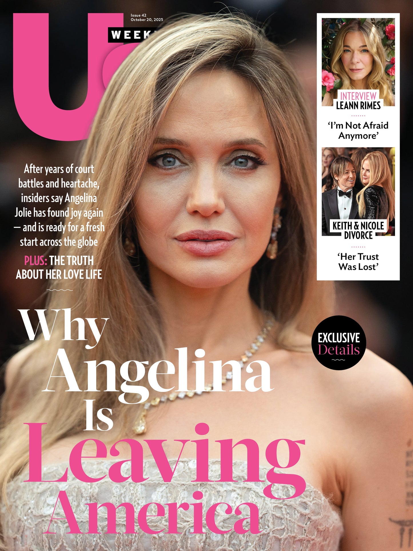 Us Weekly - 10.20.25: Leann Rimes' Not Afraid Anymore & Her Transformative Journey, Angelina Jolie's Plans To Leave America, Keith Urban & Nicole Kidman Shocking Divorce & More!