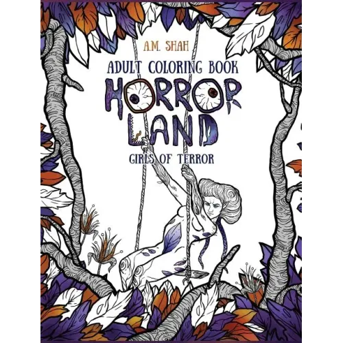 Adult Coloring Book: Horror Land Girls of Terror (Book 2)