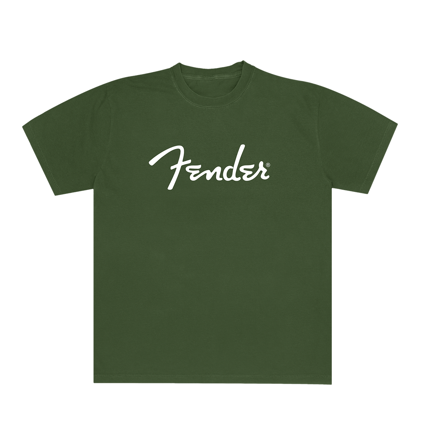 Fender Spaghetti Tee Shirt Military Green