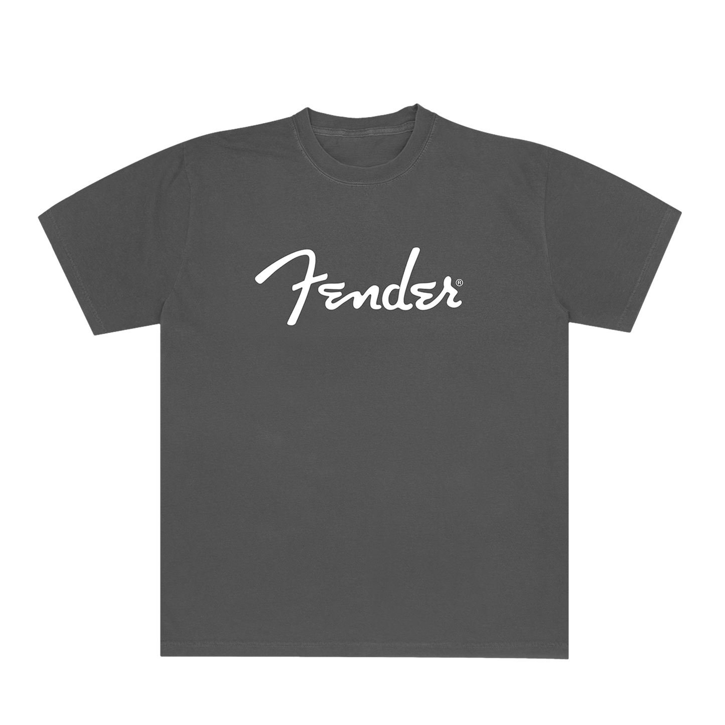 Fender Logo Spaghetti Tee Shirt Charcoal