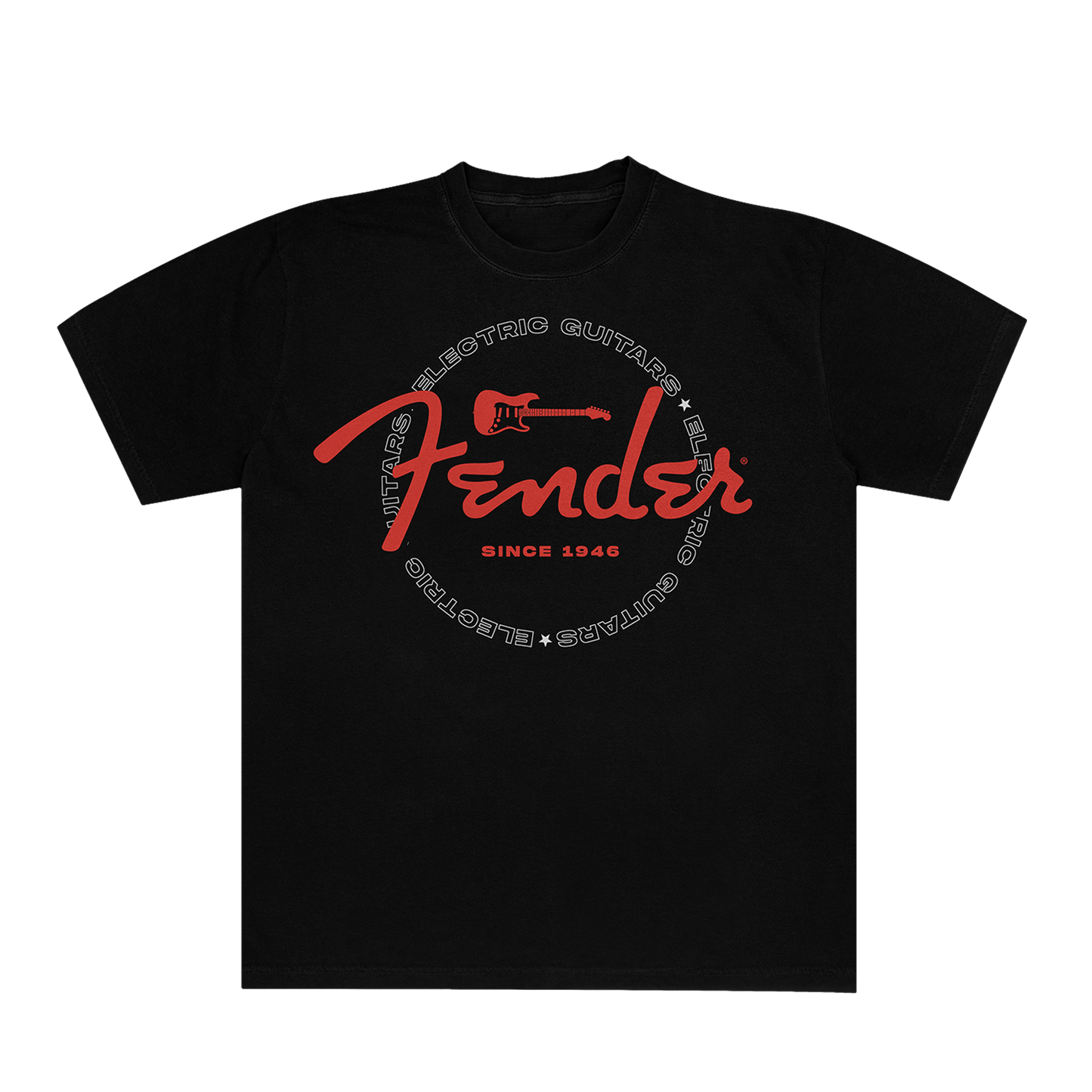 Fender Circle Logo Tee Shirt Black